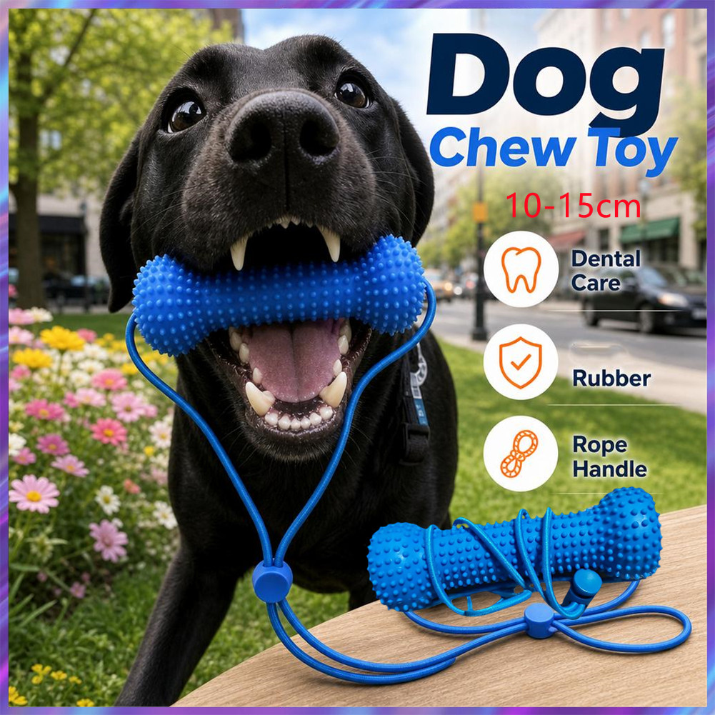 Interactive Squeaky Plush Dog Toy - Bastoncino da masticare per animali domestici,