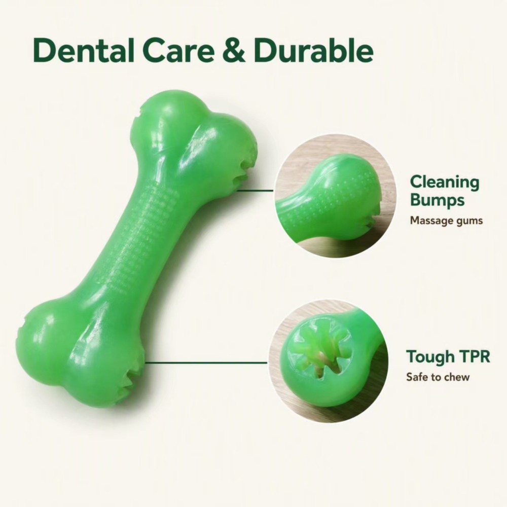 Giocattolo per cani in TPR che - Teeth Cleaning Dog Chew Bone recensione e prezzo