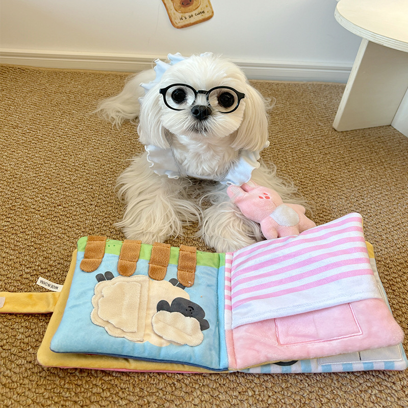 Libro Interattivo per Animali  - Interactive Squeaky Plush Dog Toy recensione e prezzo
