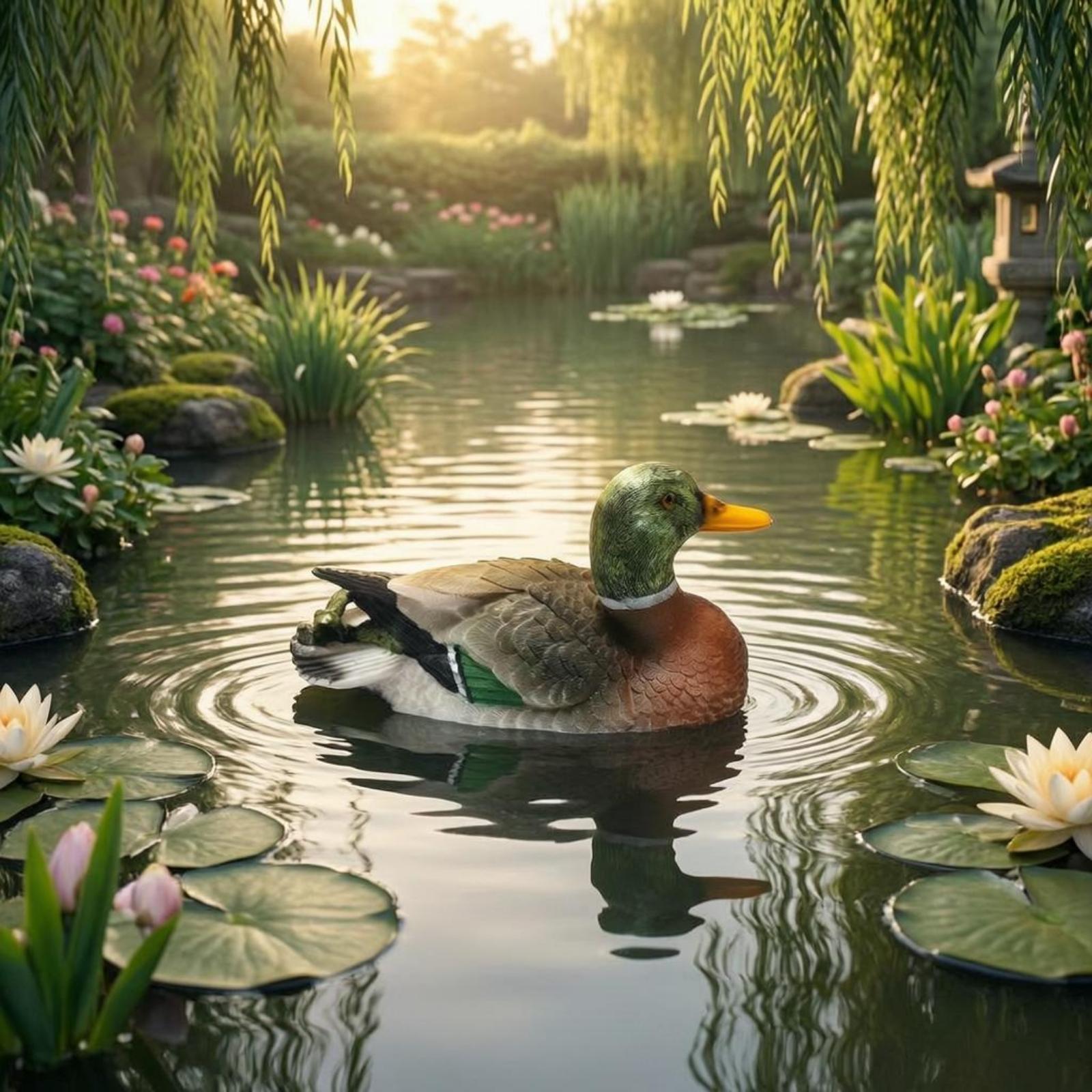 Statuetta di anatra in resina, - Aquarium recensione e prezzo